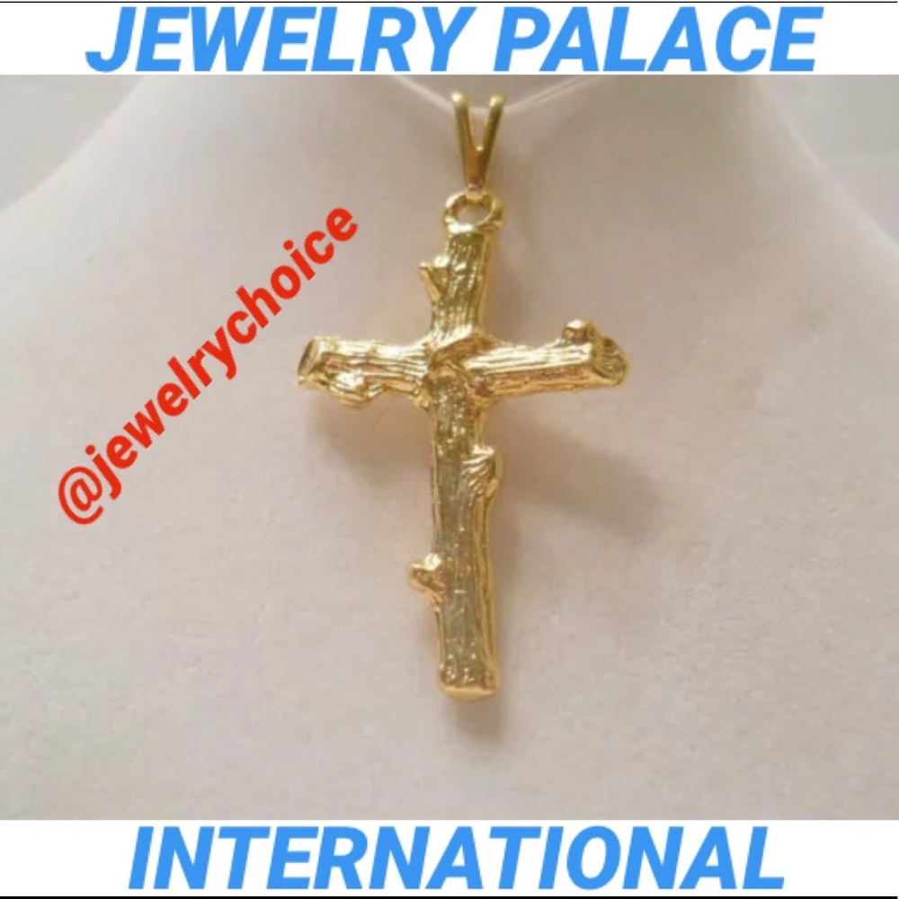 🆕14K Gold Filled Beautiful Bamboo Cross.